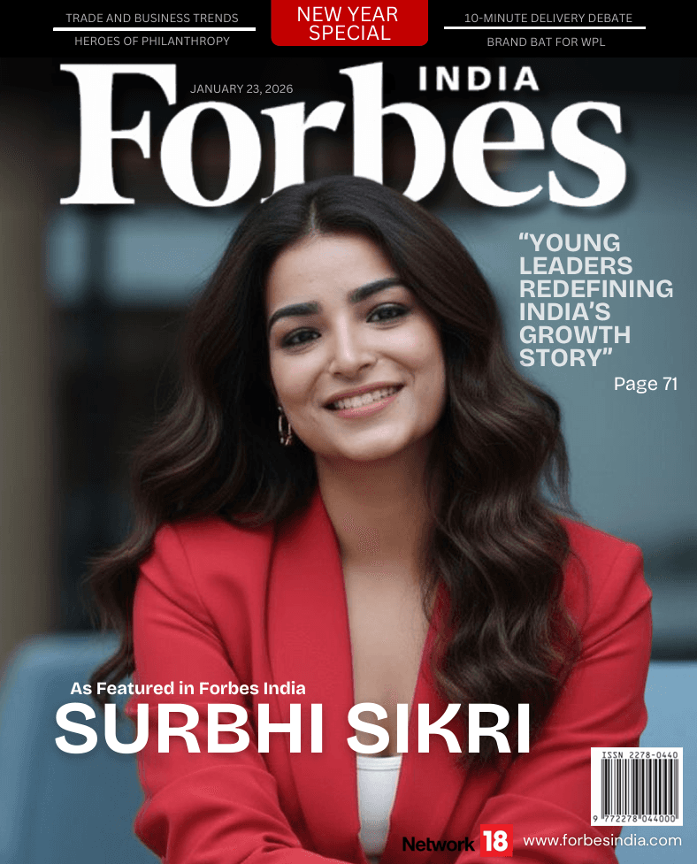 As Featured on Forbes India: Surbhi Sikri on Redefining Modern Aesthetics